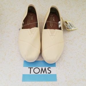 NWT TOMS Classic Natural Canvas